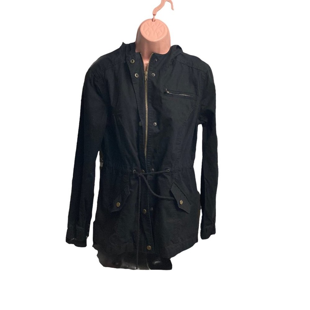FOREVER 21 Women’s Hooded Jacket Black Size Medium